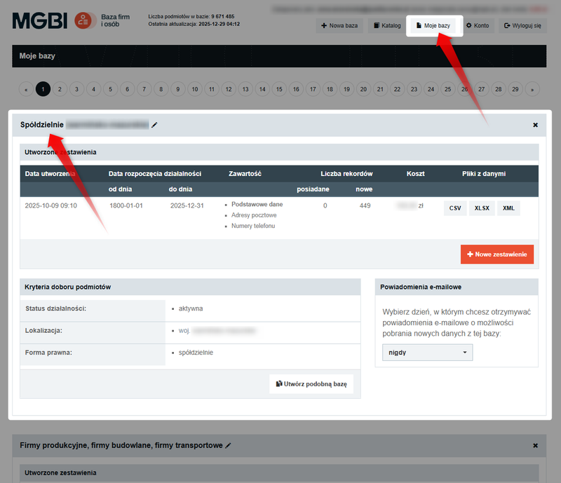 Screenshot 1 – So kaufst du Daten nach
