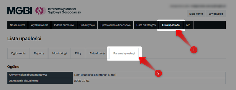 Screenshot 1 – So überprüfen Sie die Auslastung der Limits