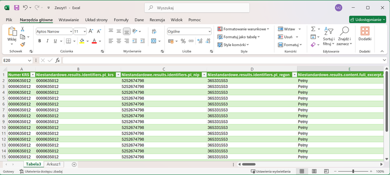 Screenshot 20 – So rufen Sie Daten aus der MGBI-API über Power Query in Microsoft Excel ab