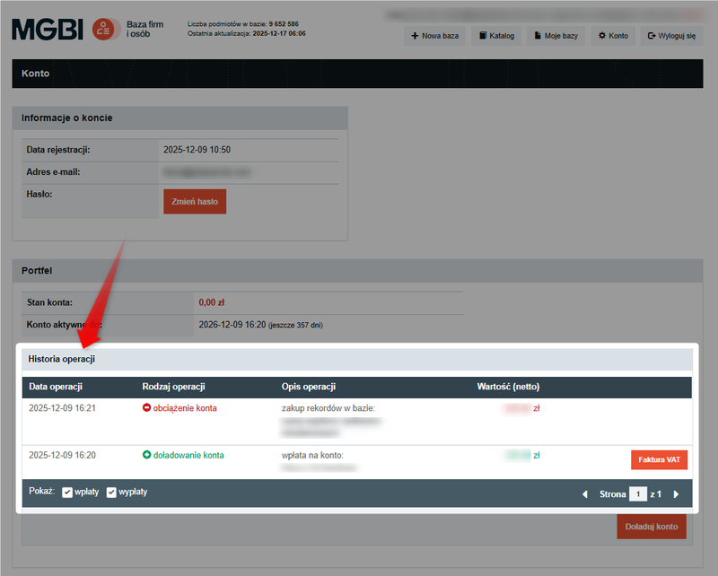 Screenshot 2 – So laden Sie Rechnungen herunter