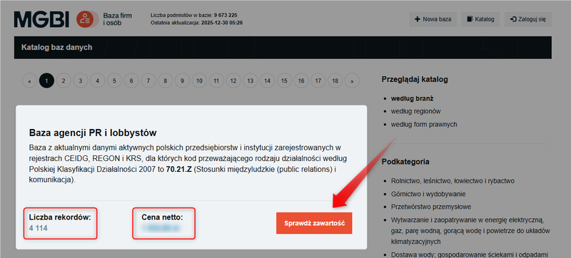 Abbildung 3 – So bestellen Sie einen Sockel aus dem Katalog