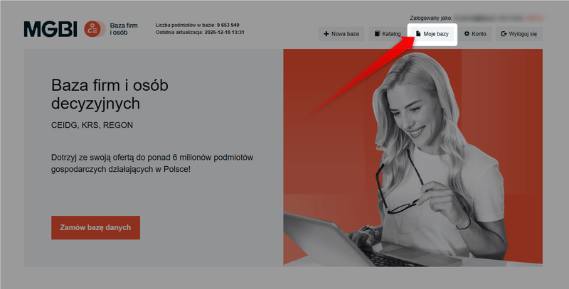 Screenshot 4 – So laden Sie Daten neuer Unternehmen herunter