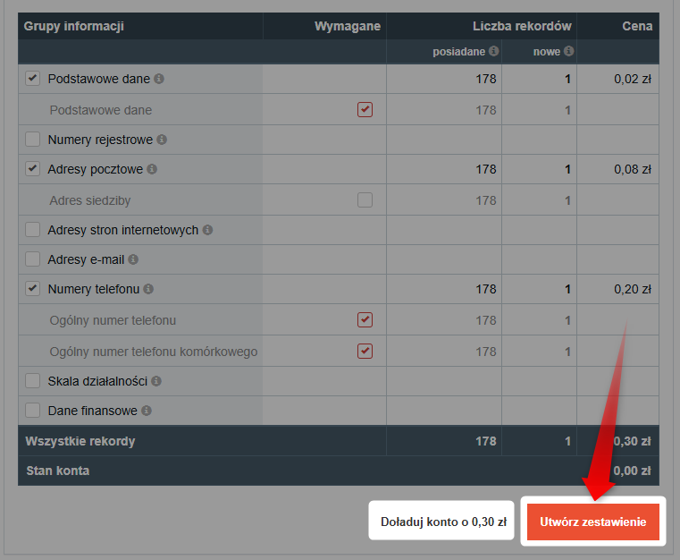 Screenshot 5 – So kaufst du Daten nach