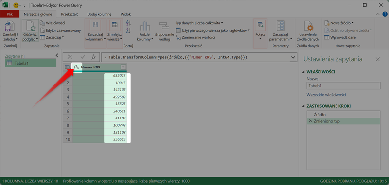 Abbildung 5 – So rufen Sie Daten über die MGBI-API mit Power Query in Microsoft Excel ab