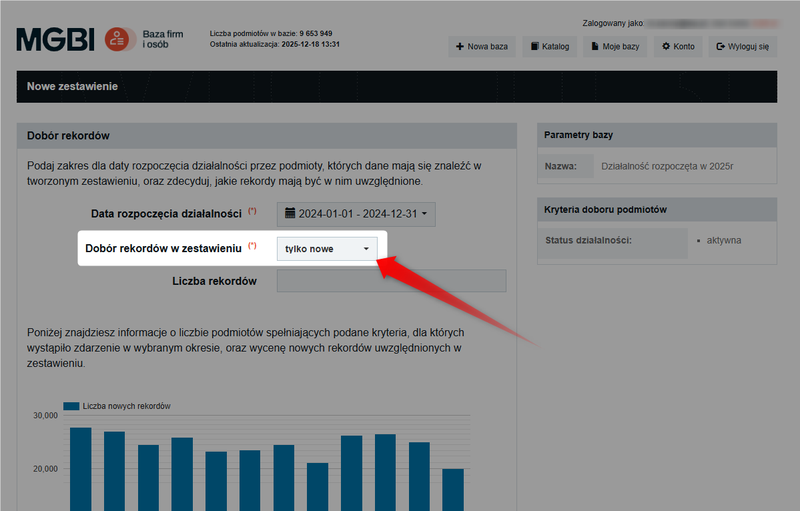 Screenshot 6 – So laden Sie Daten neuer Unternehmen herunter