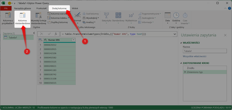 Abbildung 8 – So rufen Sie Daten über die MGBI-API mit Power Query in Microsoft Excel ab