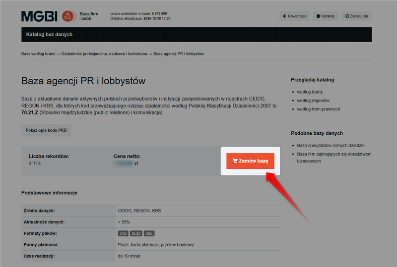 Abbildung 8 – So bestellen Sie einen Sockel aus dem Katalog
