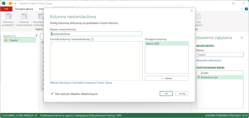 Abbildung 9 – So rufen Sie Daten über die MGBI-API mit Power Query in Microsoft Excel ab